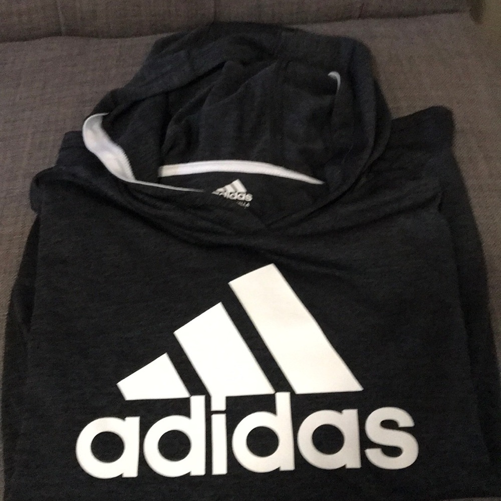 Adidas hooded long sleeve tee